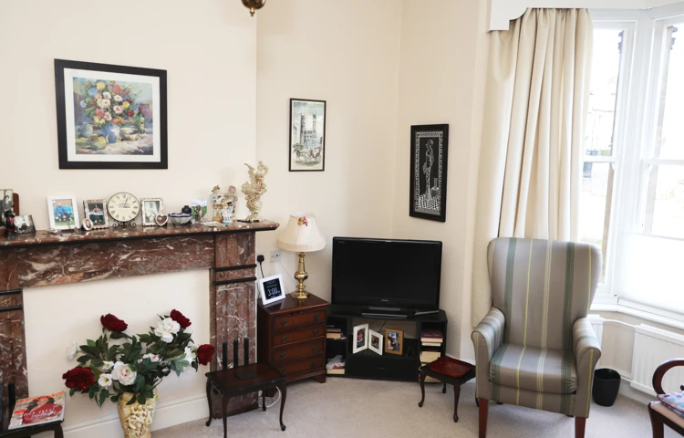 Resident's bedroom at Abbeyfield House, Bradford on Avon BA15 1EP