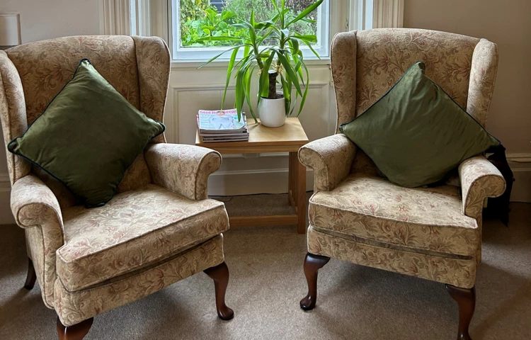 Armchairs at Abbeyfield House, Barnard Castle DL12 8BL