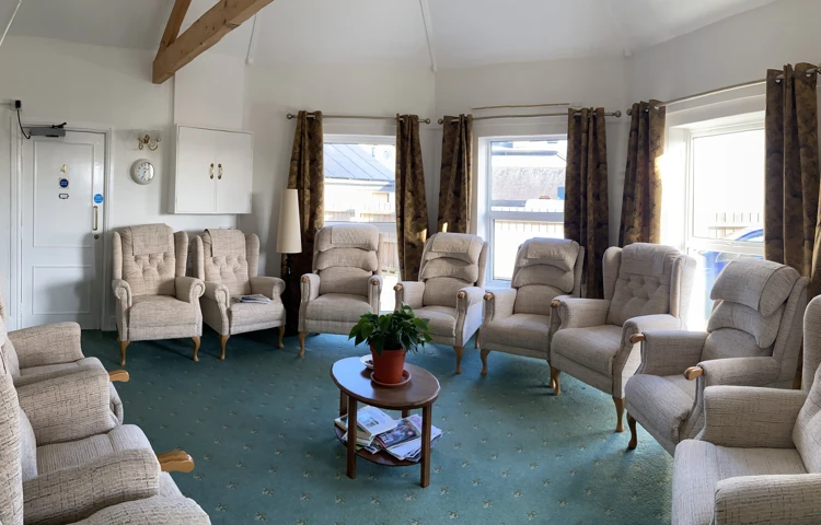 The lounge with ample seating for our residents