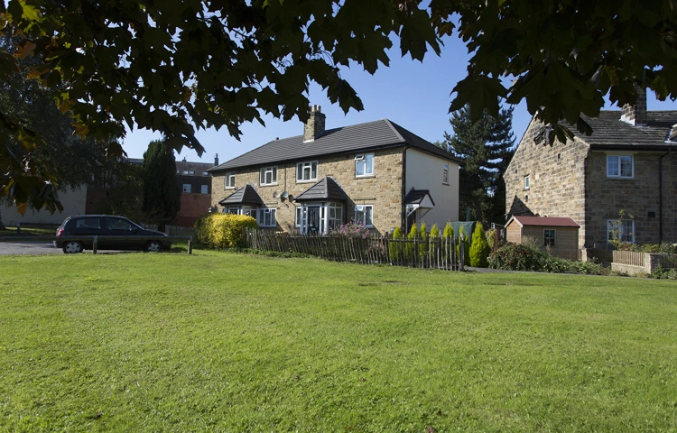 Beautiful Green Spaces Outside The Front Of Pawson Cottage Homes
