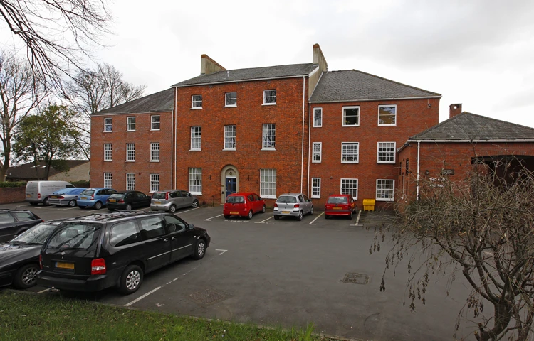 A Grade II listed building on the Wellington high street, The Old Vicarage