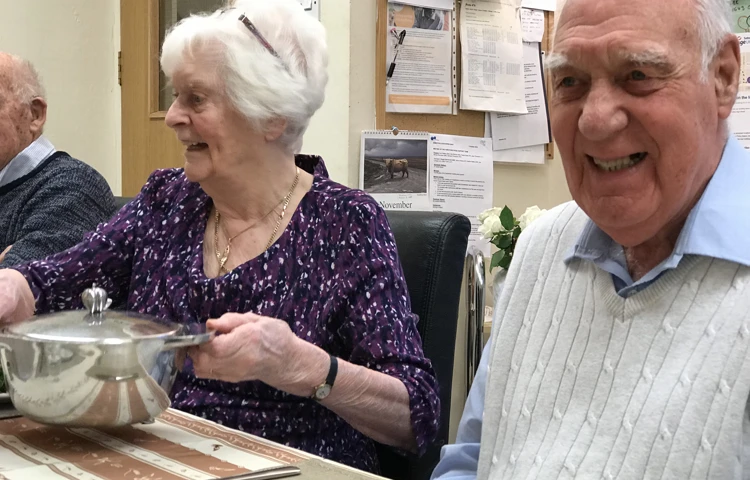 Meal time at Abbeyfield House, Sutton SM2 6HJ
