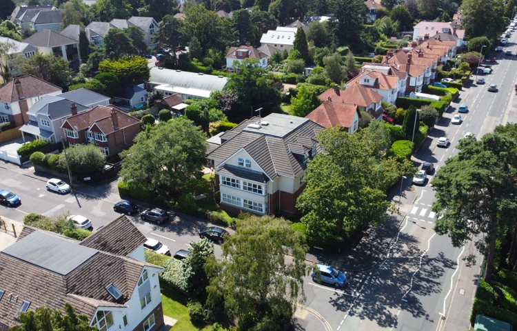 The streets and houses around Pennant House