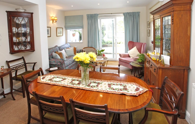 Dining room and lounge at Abbeyfield House, Fulham SW6 3SS