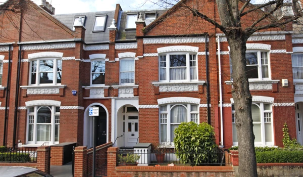 Front exterior shot of Abbeyfield House, Fulham