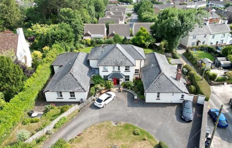 Aerial View Of Duffield Court, Sheltered Housing In South Molton