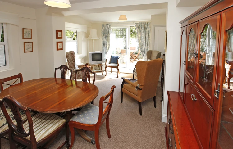 Dining room and lounge at Abbeyfield House, Fulham SW6 3TB
