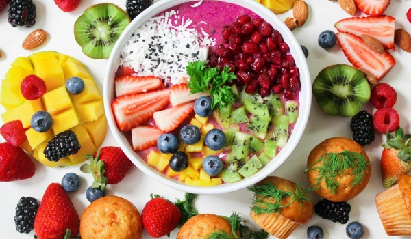 Table Filled With Loads Of Healthy Foods