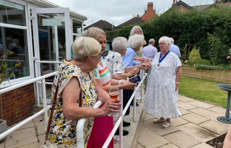 Our residents enjoying chatting with the Deputy Mayor