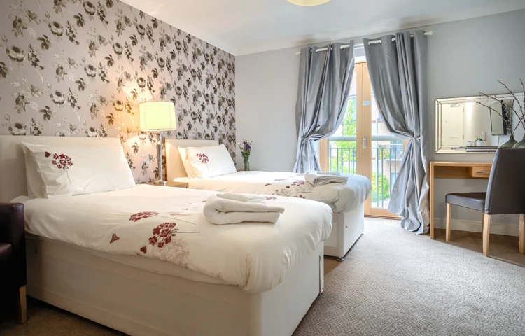 Internal view of bedroom apartment at Girton Green Cambridge