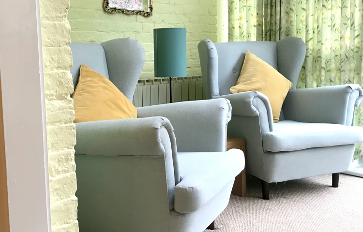 Communal lounge where residents can sit and catch up with friends and family