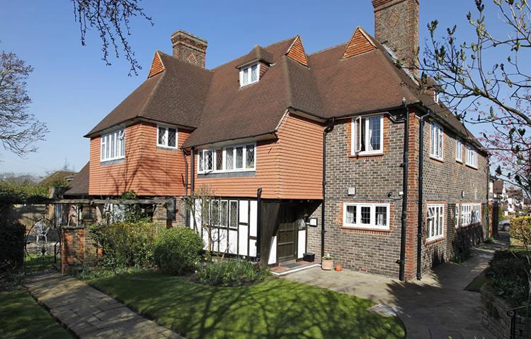 The front of Abbeyfield House, Sutton SM2 6HJ on a sunny day