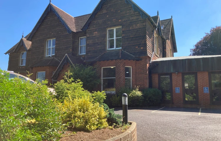 The front of Nower House in Dorking