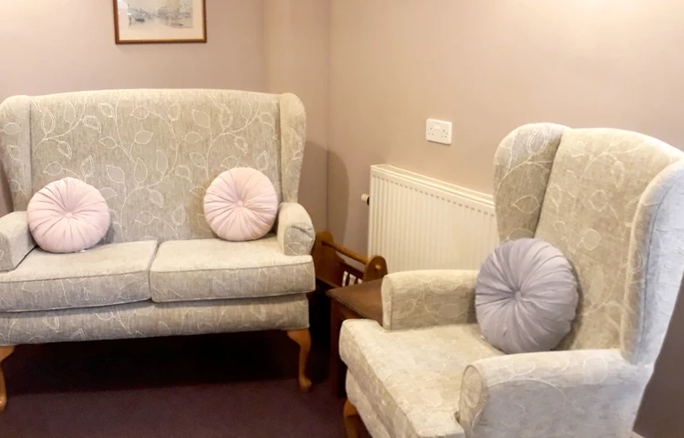 A sofa and chair at The Limes, Thirsk YO7 1HX