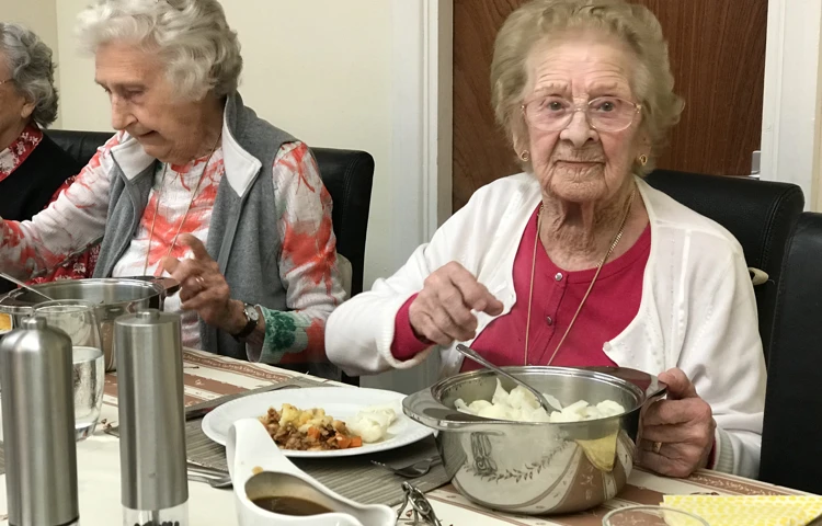 Residents at Abbeyfield House, Sutton SM2 6HJ