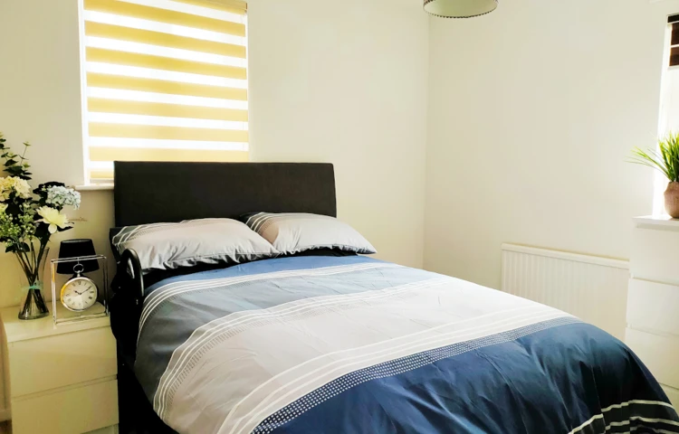 Bright and spacious modern bedroom at St Mary's House