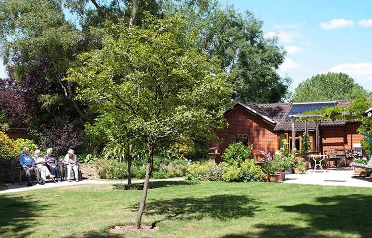 Garden at the rear of Roundhay, Guildford GU1 2JH